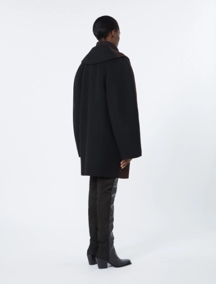 Wool and cashmere heavy jacket - COFFEE - Sportmax - 3