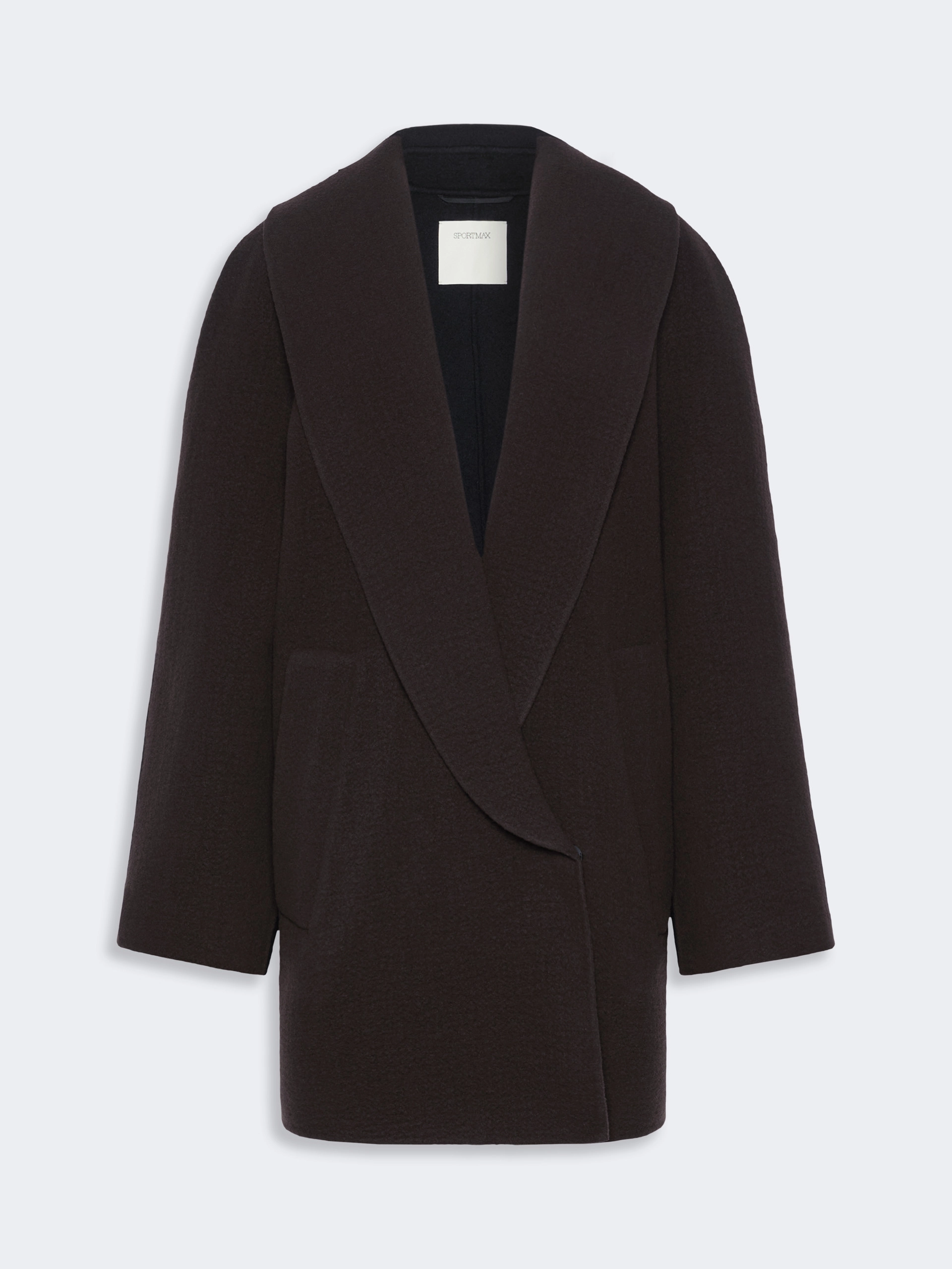 Wool and cashmere heavy jacket - COFFEE - Sportmax - 5