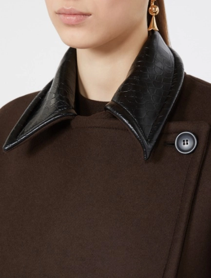 Wool cloth jacket - CHOCOLATE - Sportmax - 4