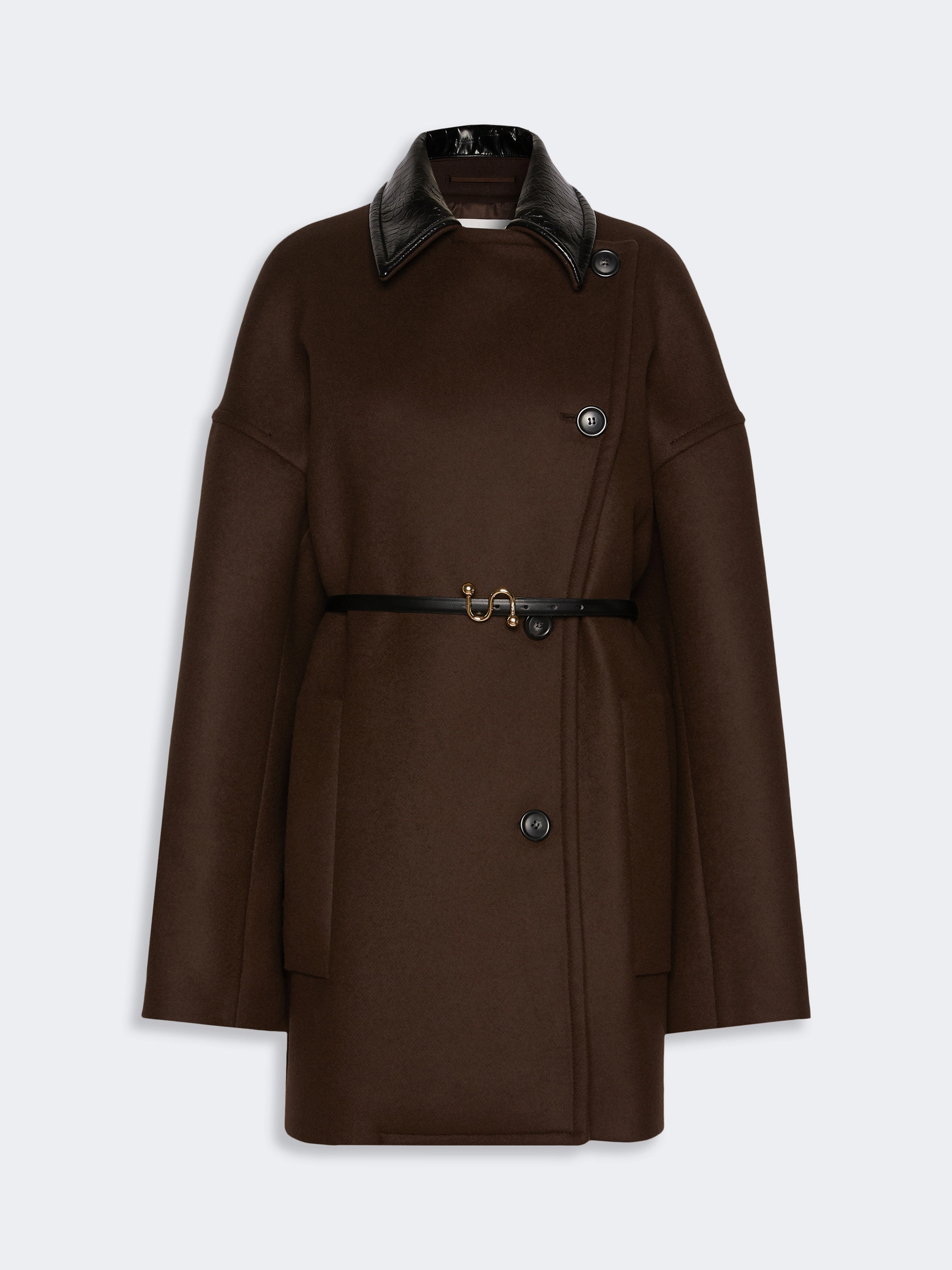 Wool cloth jacket - CHOCOLATE - Sportmax - 6