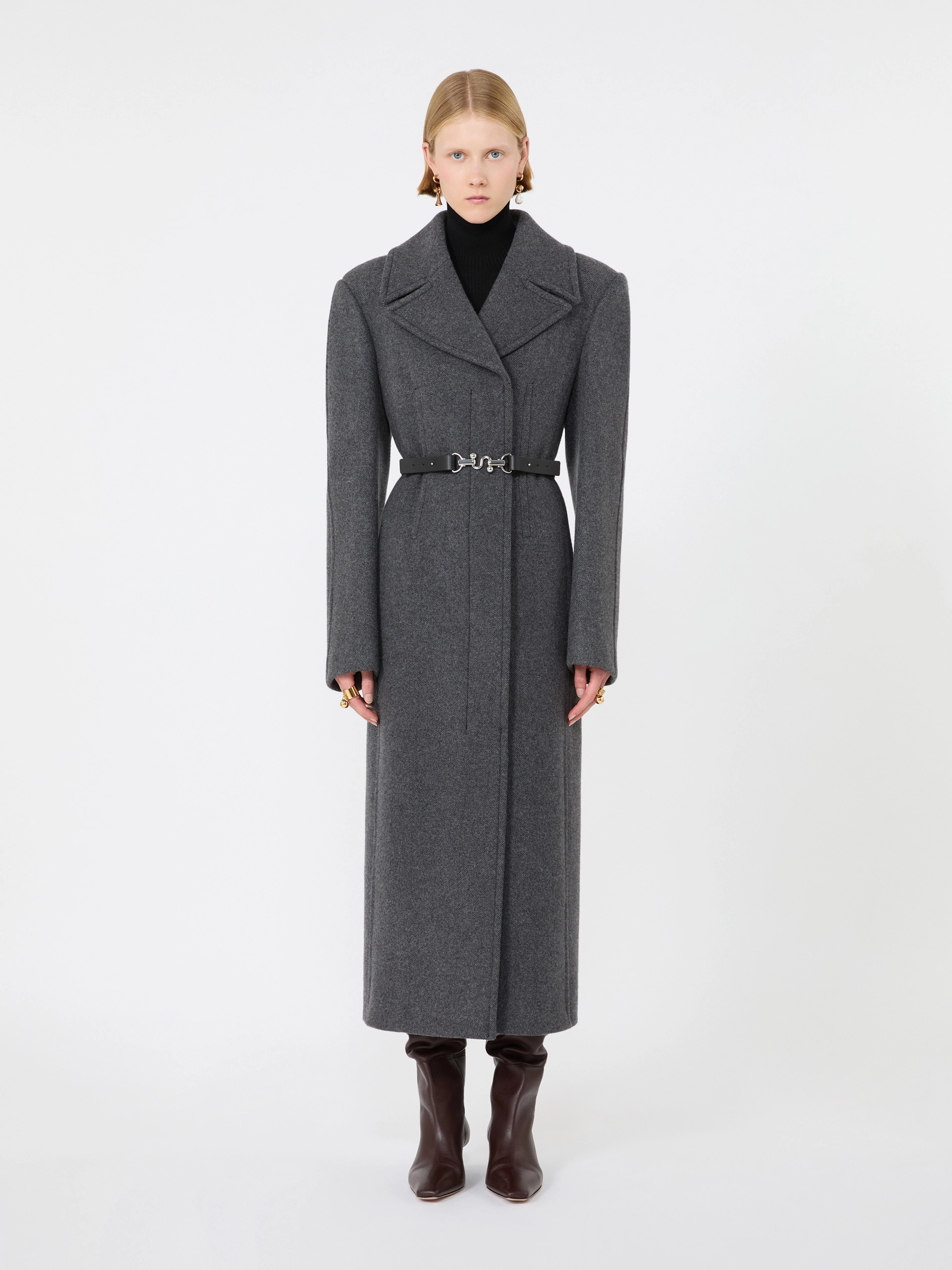 Long pure wool coat - BLACK - Sportmax - 2