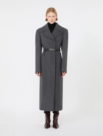 Long pure wool coat - BLACK - Sportmax - 2
