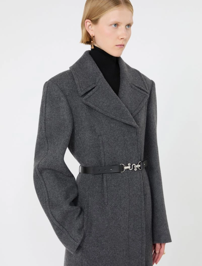 Long pure wool coat - BLACK - Sportmax - 4