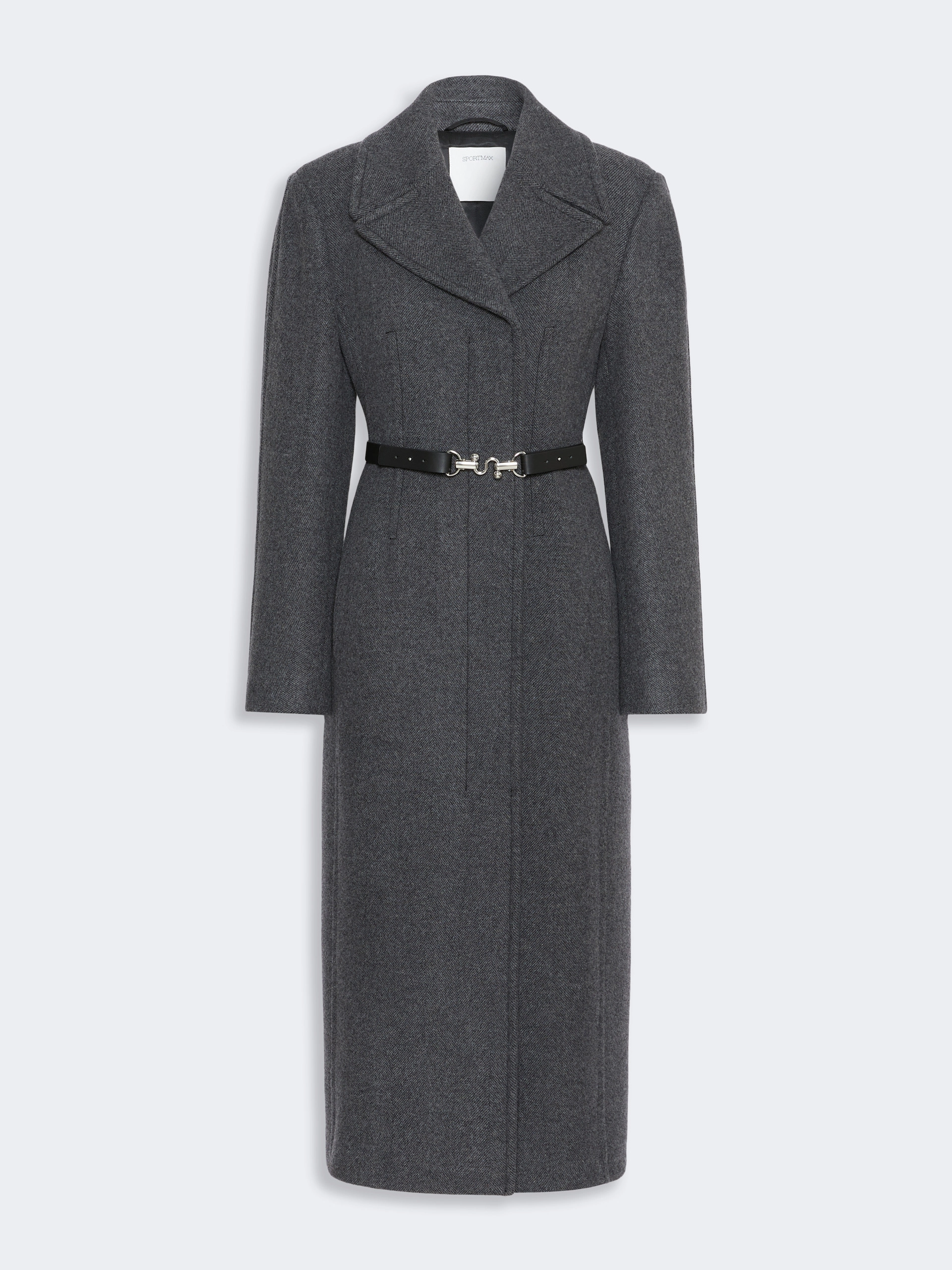 Long pure wool coat - BLACK - Sportmax - 6