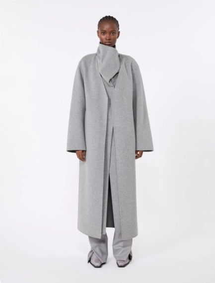 Long pure wool coat - MEDIUM GREY - Sportmax - 2