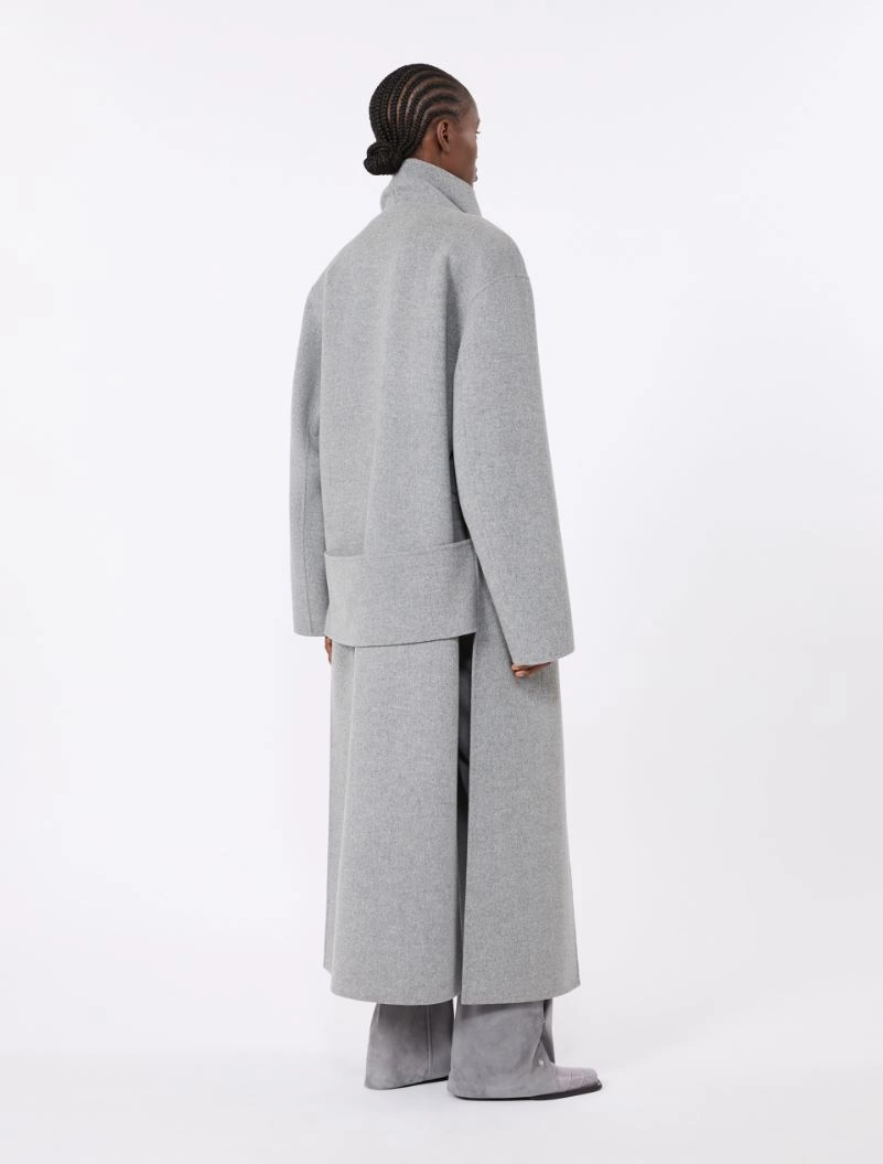 Long pure wool coat - MEDIUM GREY - Sportmax - 3