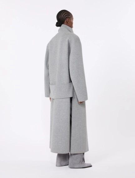 Long pure wool coat - MEDIUM GREY - Sportmax - 3