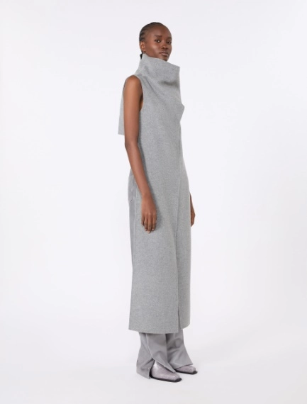 Long pure wool coat - MEDIUM GREY - Sportmax - 4
