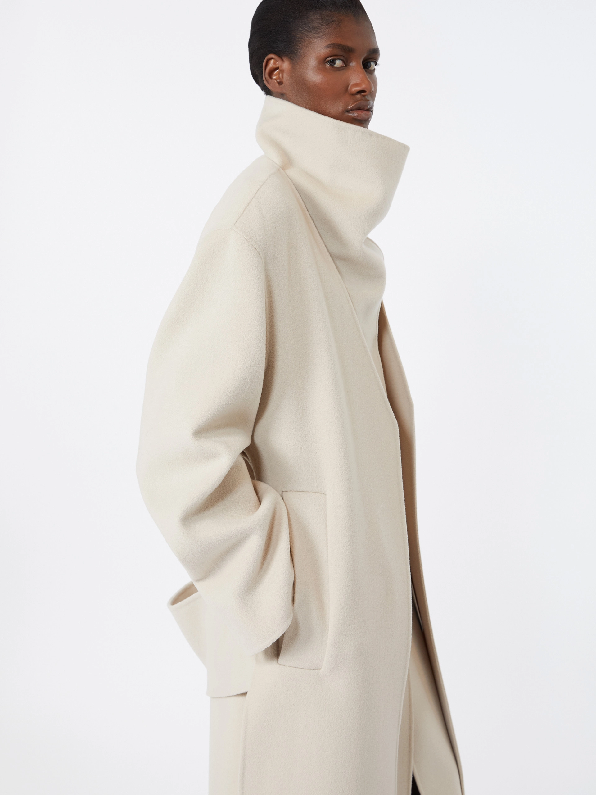 Long pure wool coat - POWDER - Sportmax - 4