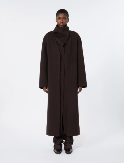 Long pure wool coat - COFFEE - Sportmax - 2