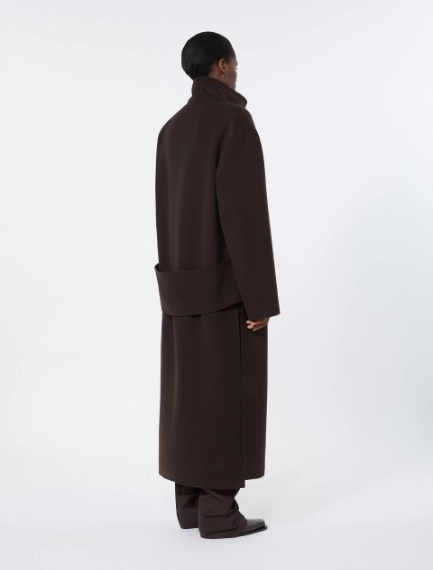 Long pure wool coat - COFFEE - Sportmax - 3