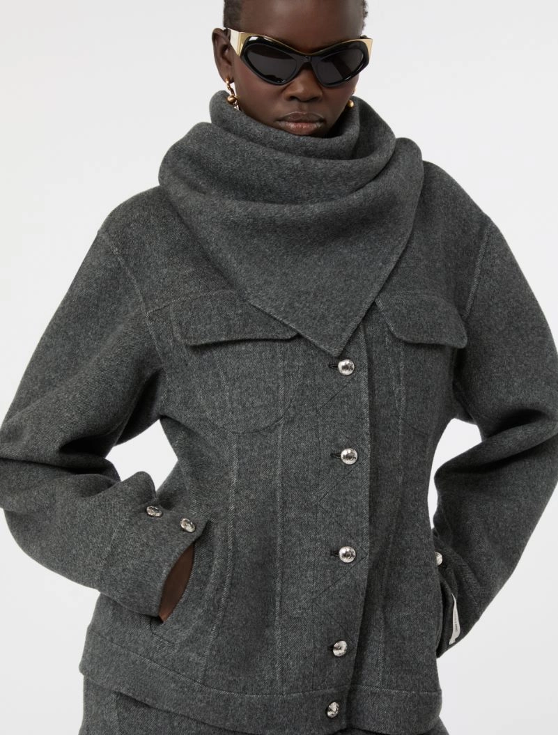 Giaccone in pura lana - NERO - Sportmax - 4