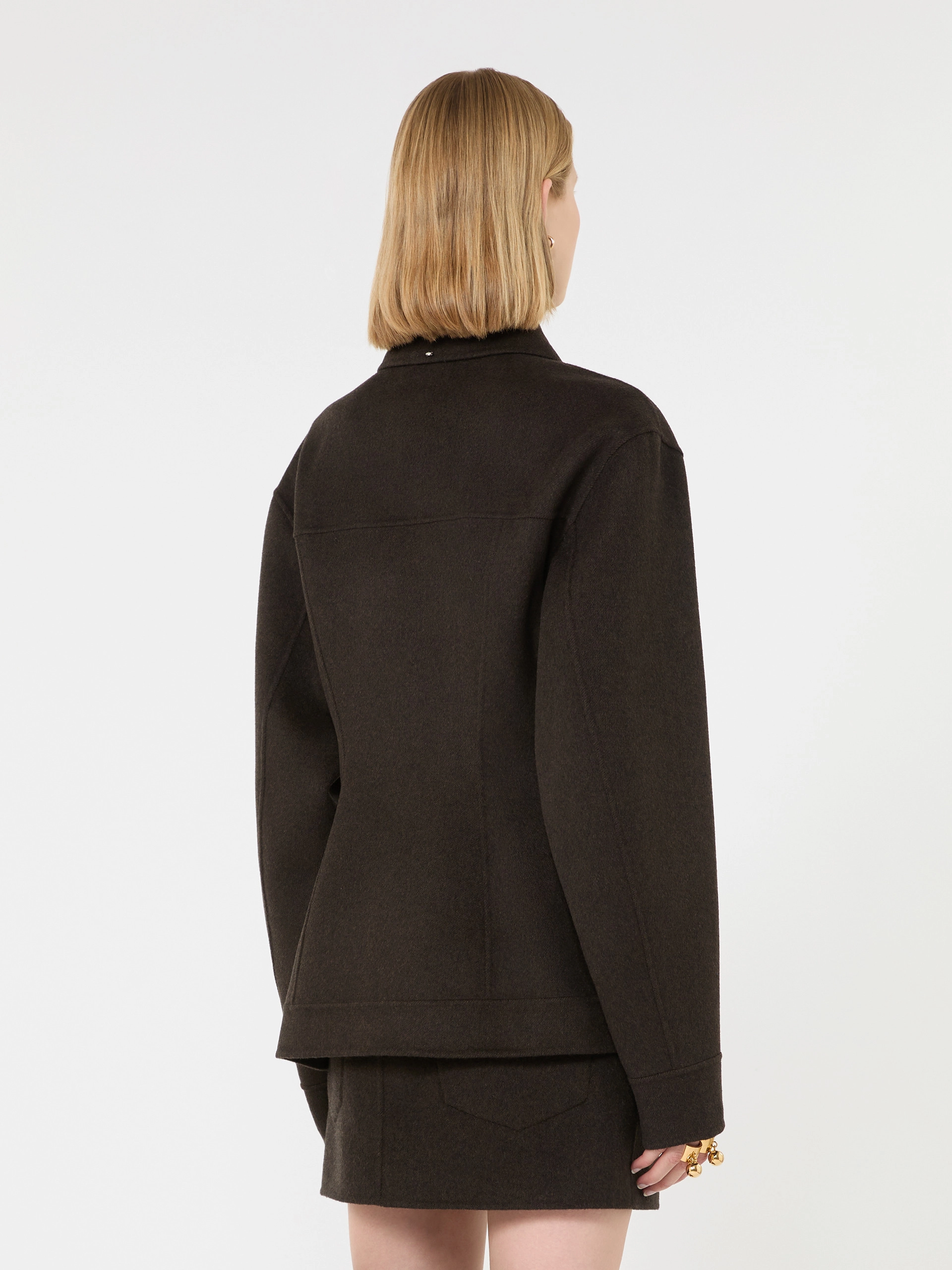 Pure wool jacket - CHOCOLATE - Sportmax - 3