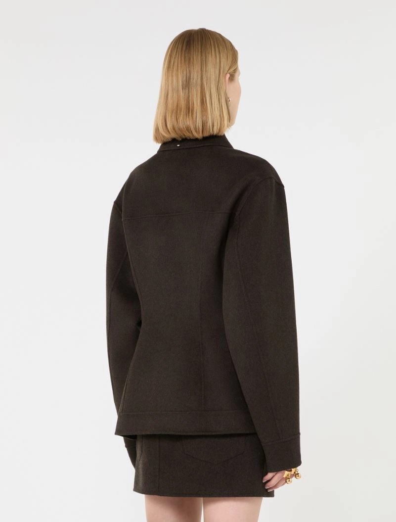 Pure wool jacket - CHOCOLATE - Sportmax - 3