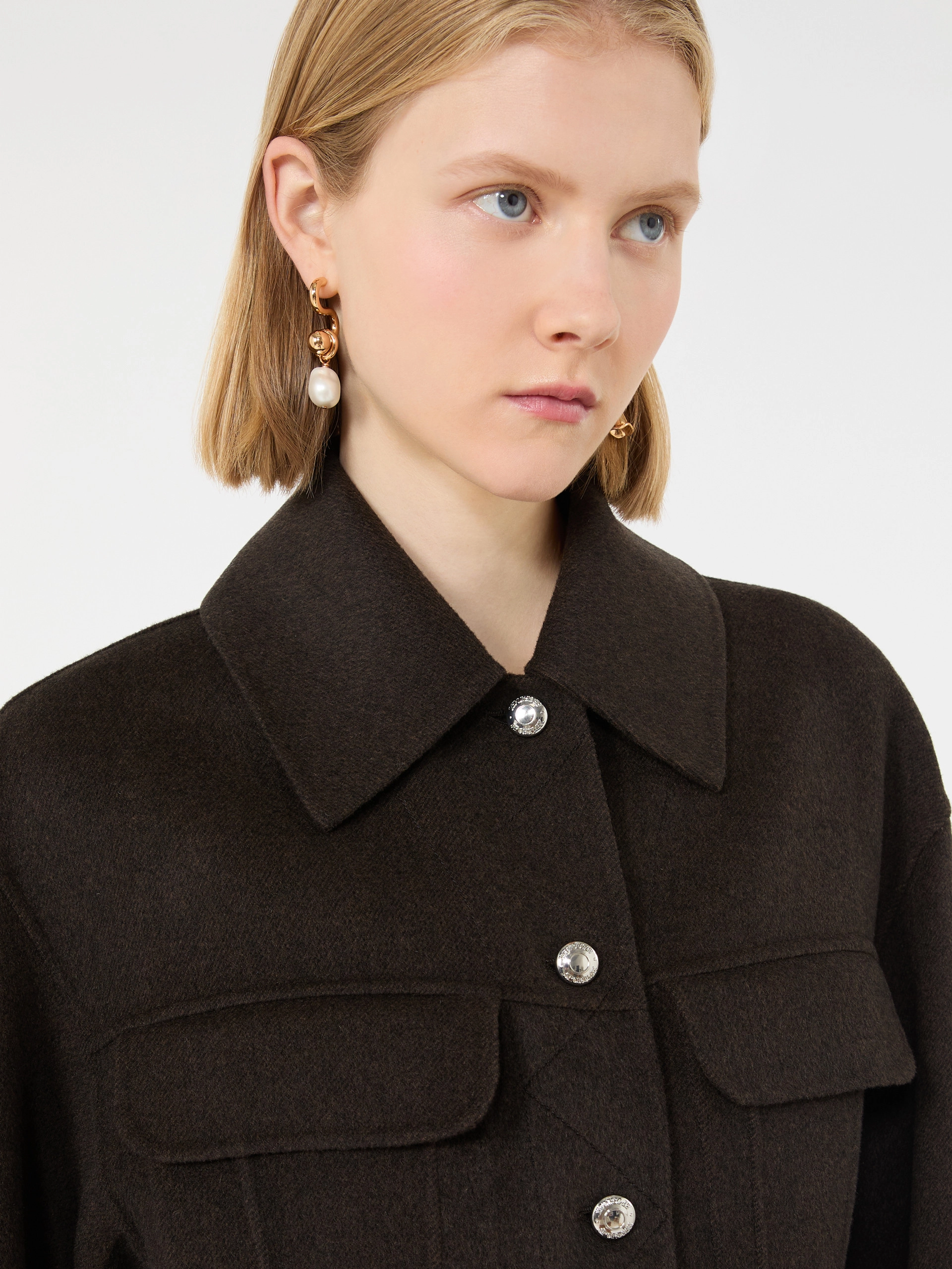Pure wool jacket - CHOCOLATE - Sportmax - 5