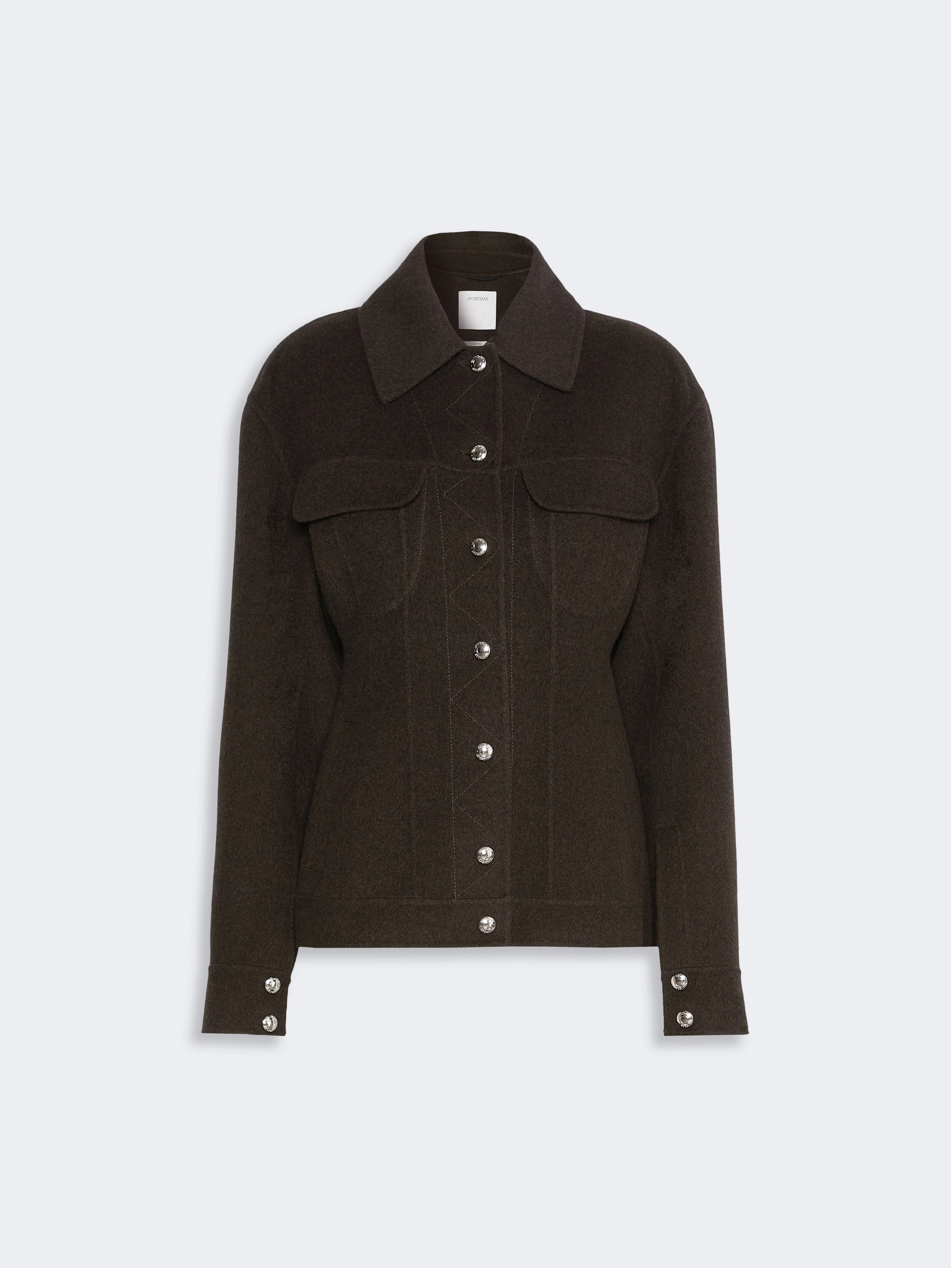 Pure wool jacket - CHOCOLATE - Sportmax - 6