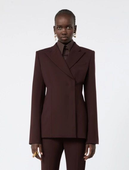 Stretch wool tailored jacket - PLUM - Sportmax - 2