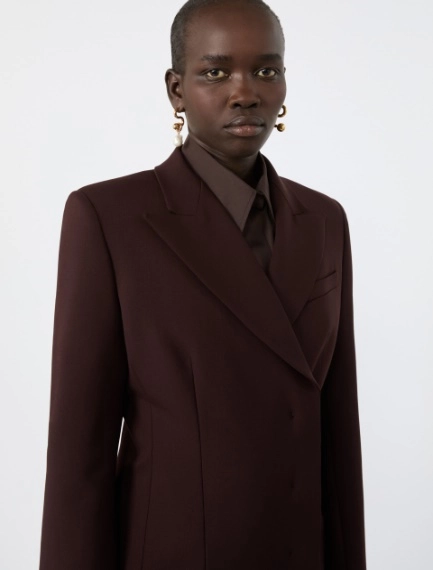 Stretch wool tailored jacket - PLUM - Sportmax - 5
