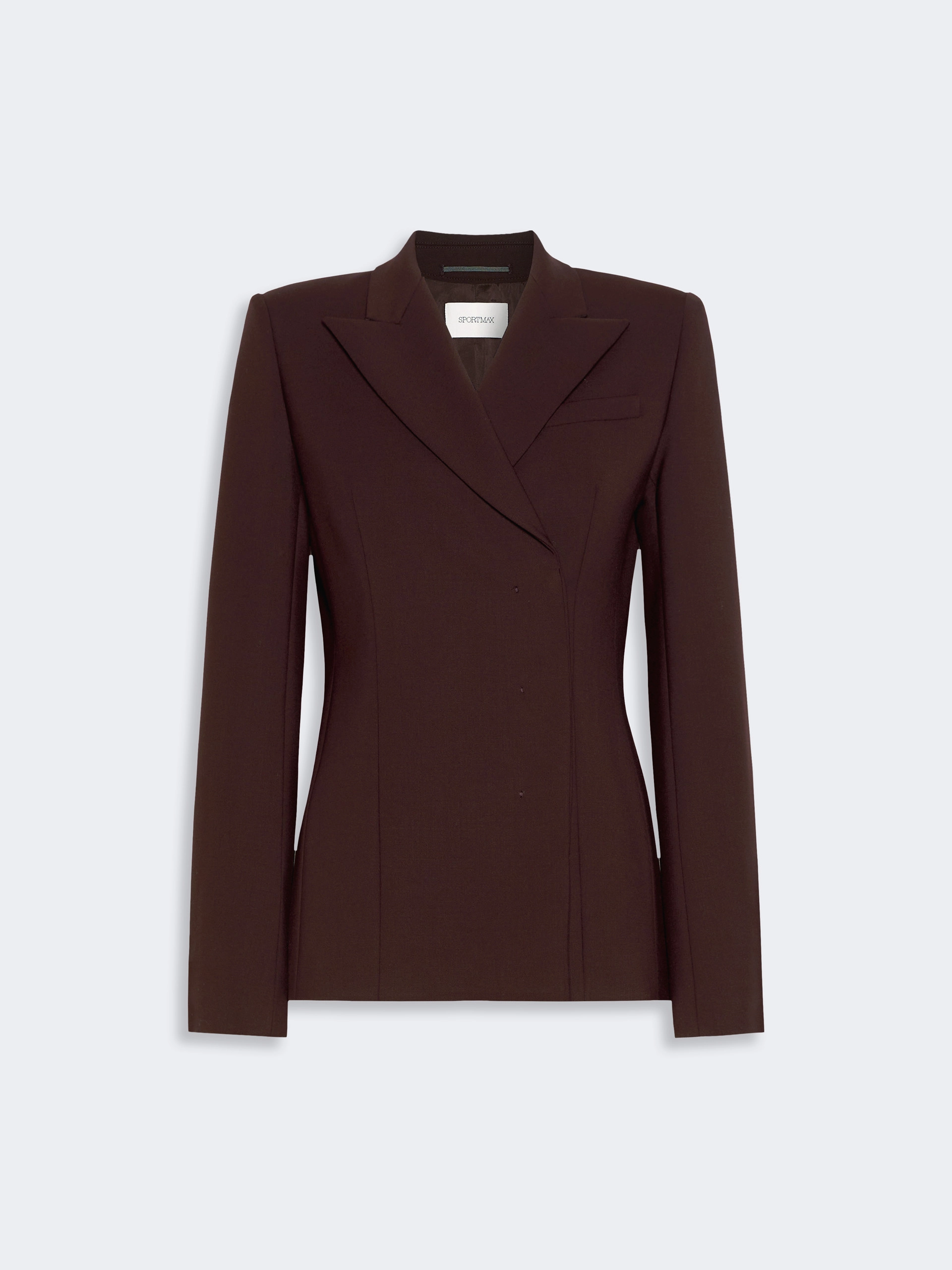 Stretch wool tailored jacket - PLUM - Sportmax - 6