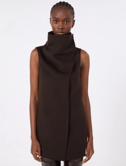 Straight pure wool jacket - COFFEE - Sportmax - 5