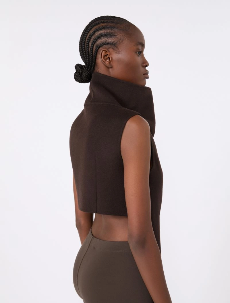 Straight pure wool jacket - COFFEE - Sportmax - 6