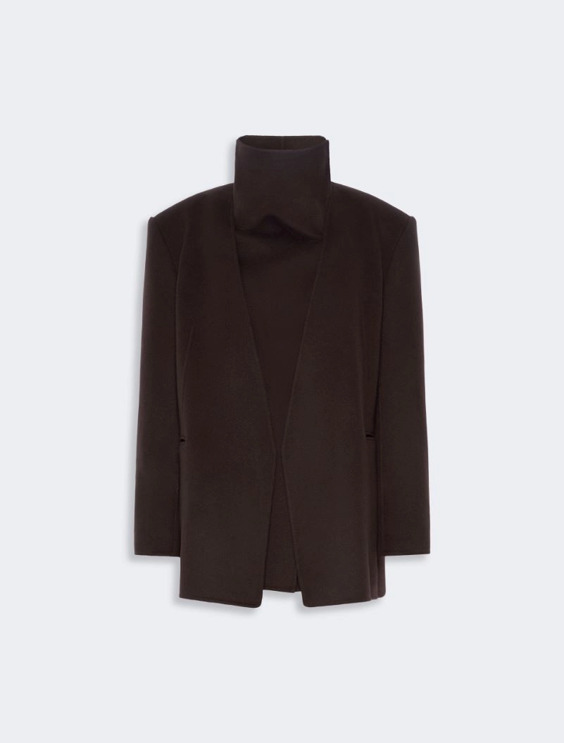 Straight pure wool jacket - COFFEE - Sportmax - 7