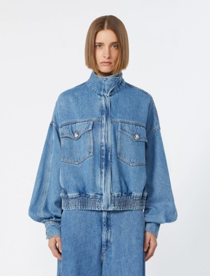 Oversize-Bomberjacke aus Denim in Indigoblau - NACHTBLAU - Sportmax - 2