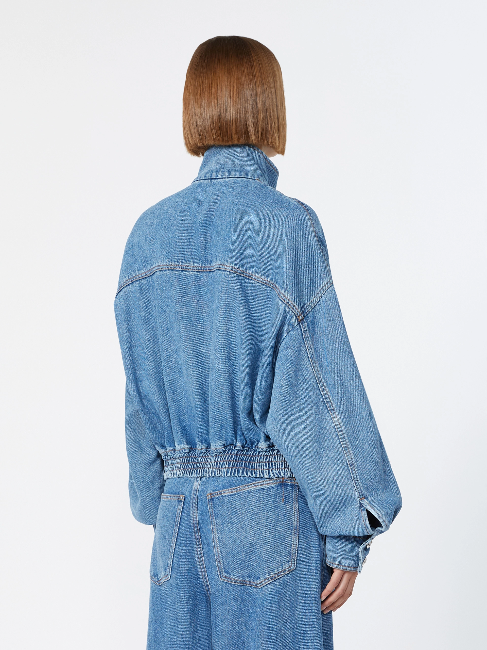 Oversize-Bomberjacke aus Denim in Indigoblau - NACHTBLAU - Sportmax - 3