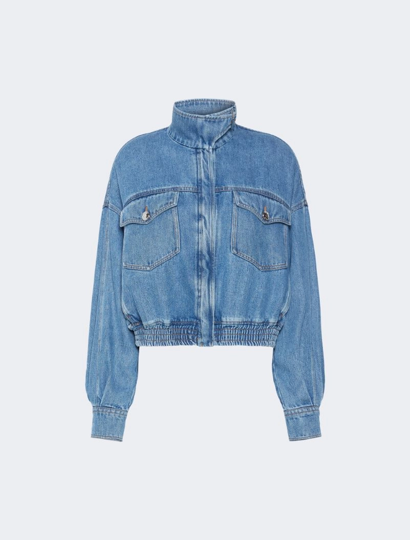 Oversize-Bomberjacke aus Denim in Indigoblau - NACHTBLAU - Sportmax - 6