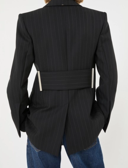 Stretch wool-blend blazer - BLACK - Sportmax - 5
