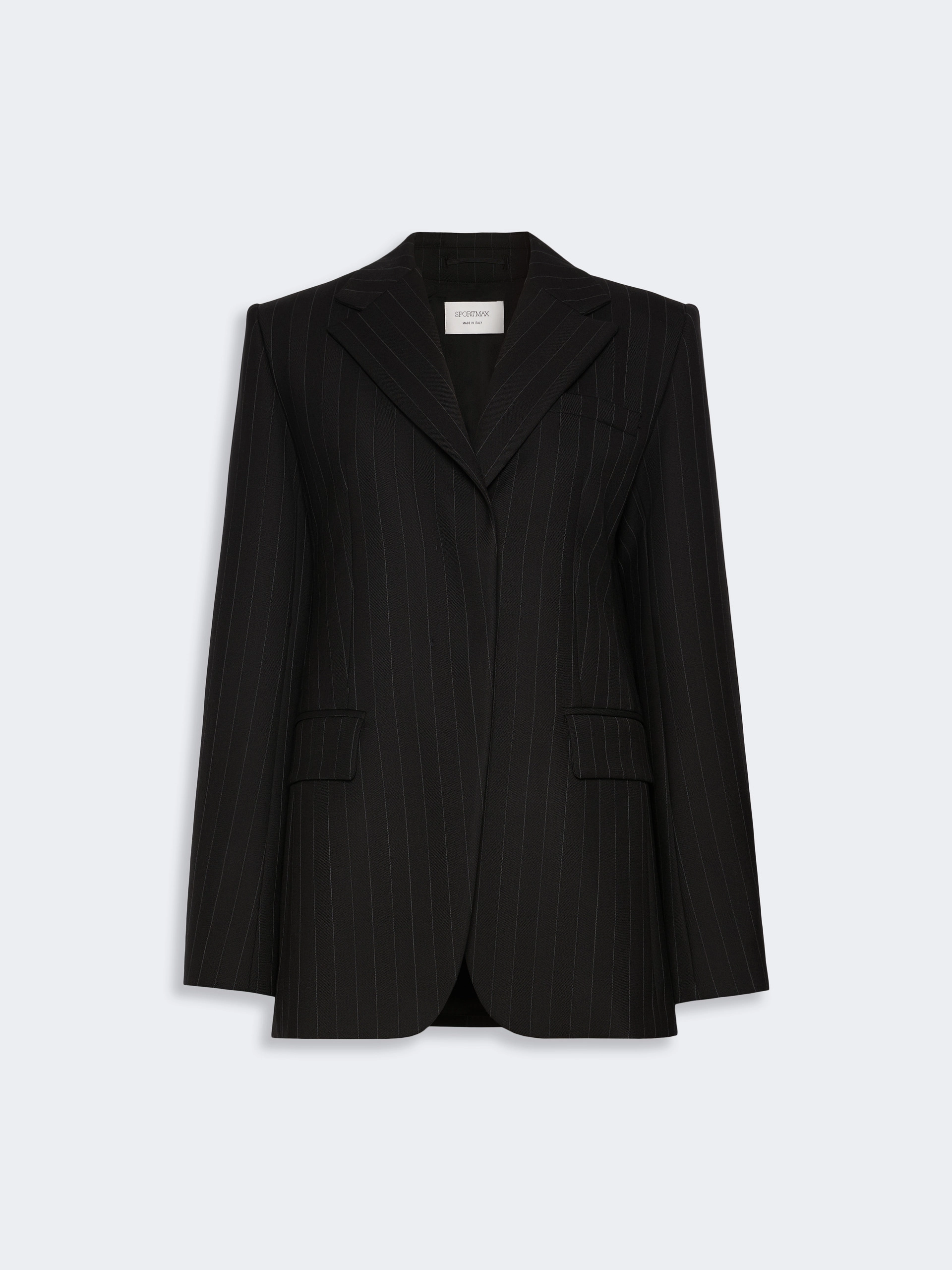 Stretch wool-blend blazer - BLACK - Sportmax - 6