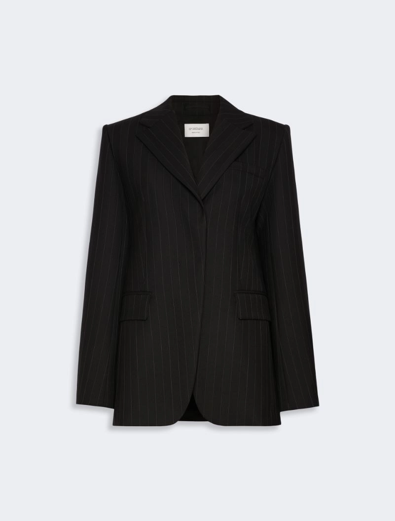 Stretch wool-blend blazer - BLACK - Sportmax - 6