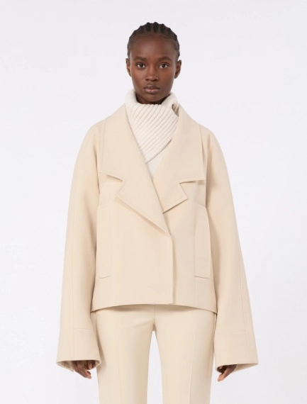 Technical wool pea coat - IVORY - Sportmax - 2