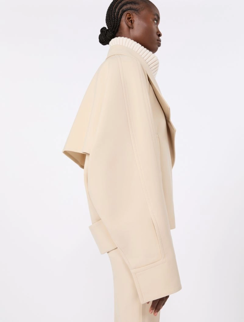 Technical wool pea coat - IVORY - Sportmax - 5