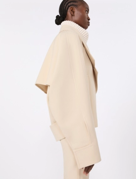 Technical wool pea coat - IVORY - Sportmax - 5