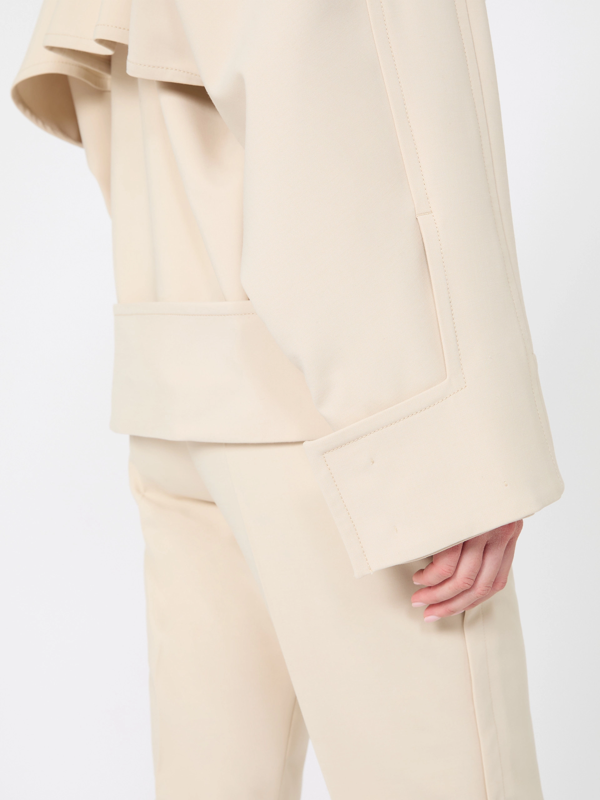 Technical wool pea coat - IVORY - Sportmax - 6
