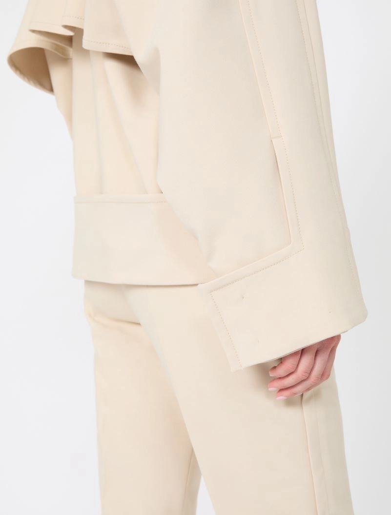 Technical wool pea coat - IVORY - Sportmax - 6
