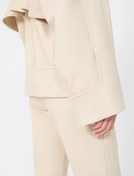 Technical wool pea coat - IVORY - Sportmax - 6