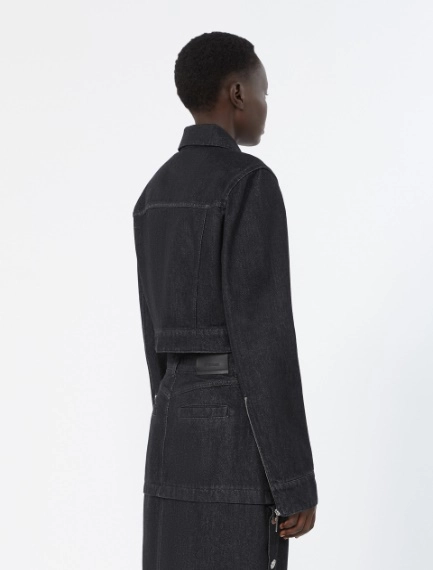 Giubbino sfiancato in denim - NERO - Sportmax - 3
