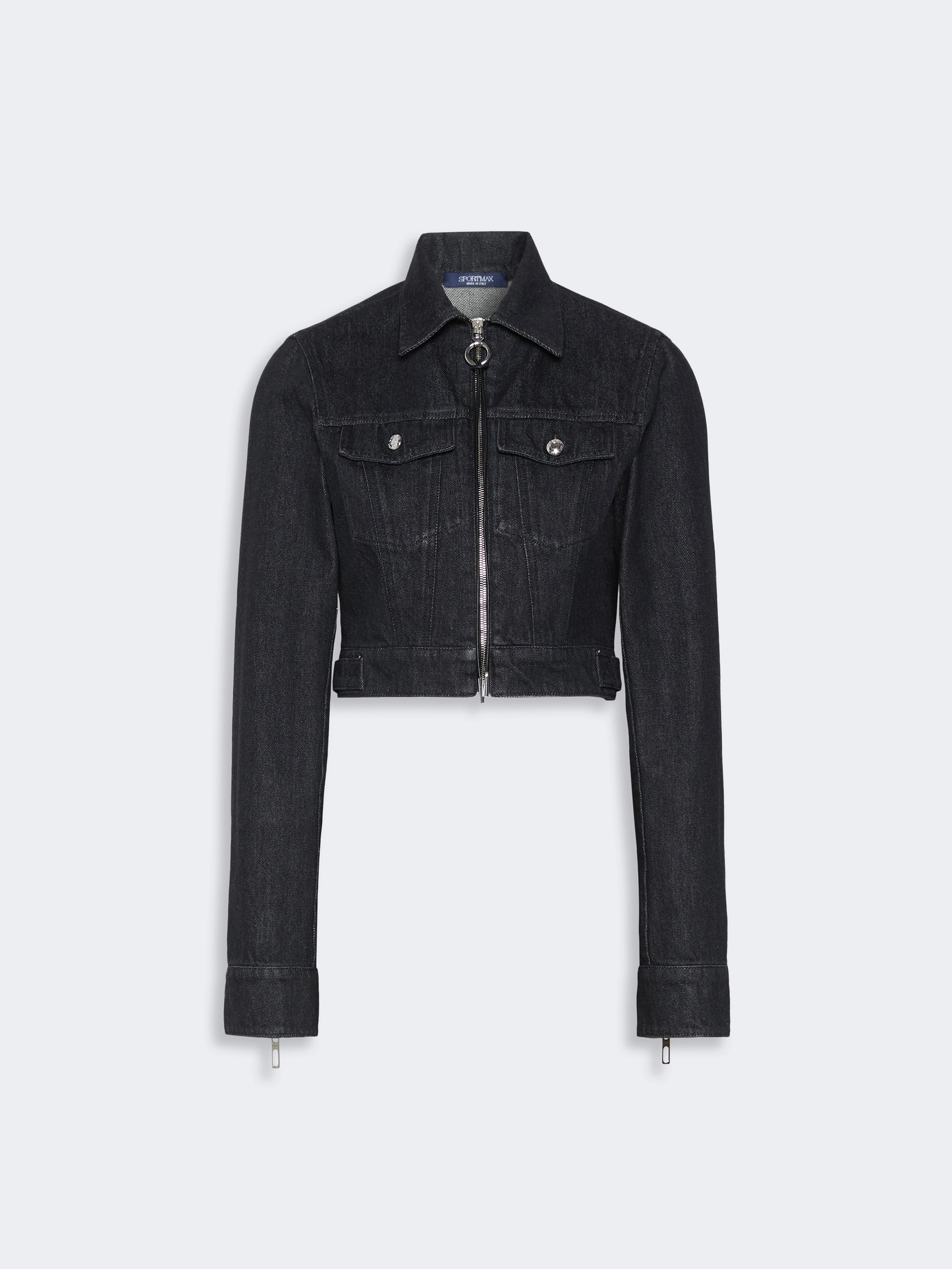 Giubbino sfiancato in denim - NERO - Sportmax - 6
