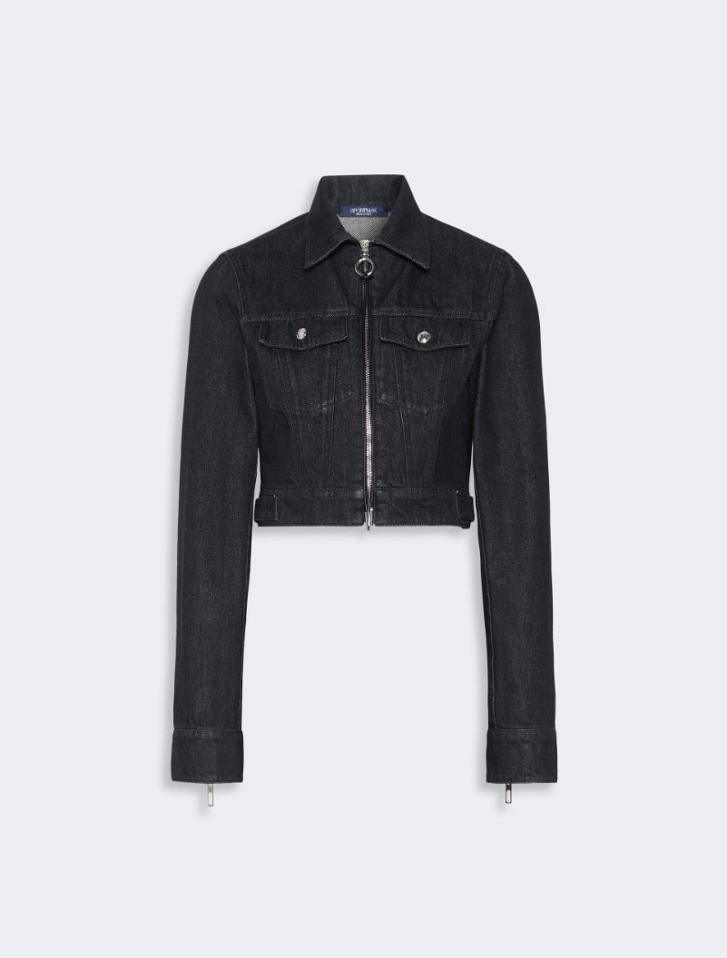Giubbino sfiancato in denim - NERO - Sportmax - 6