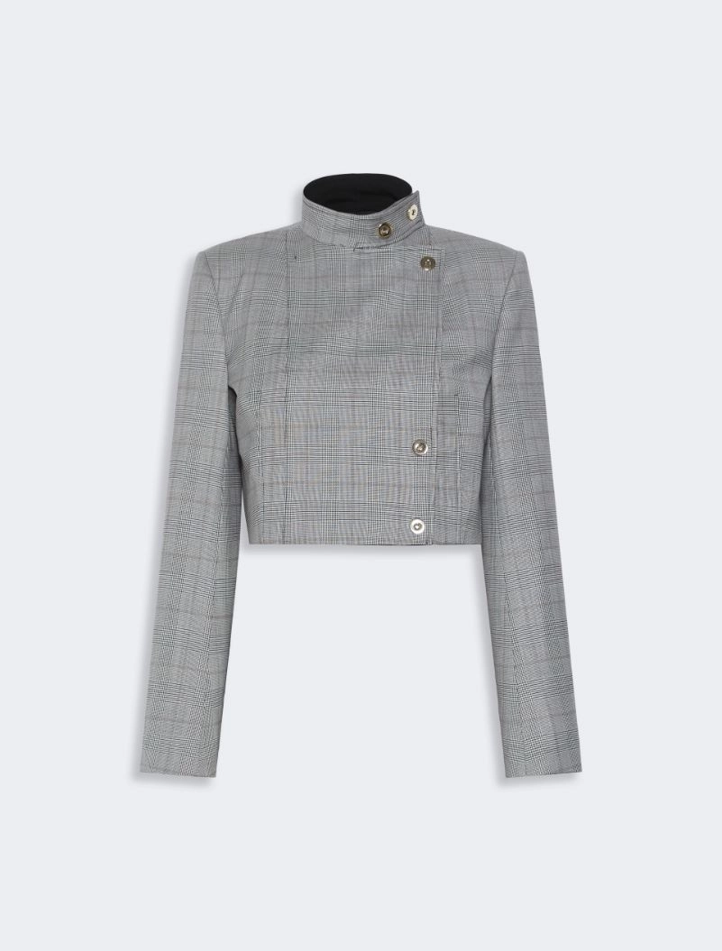 Giacca corta in Principe di Galles - BIANCO NERO - Sportmax - 6