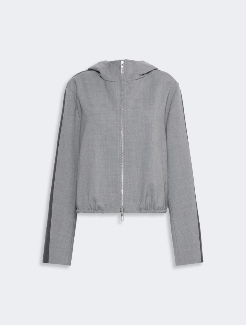 Pure wool bomber jacket - MEDIUM GREY - Sportmax - 6