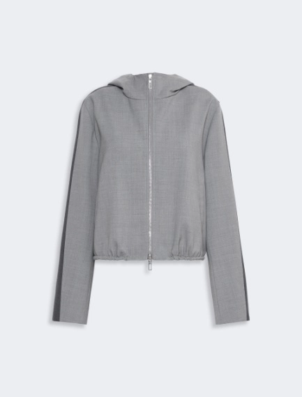Pure wool bomber jacket - MEDIUM GREY - Sportmax - 6