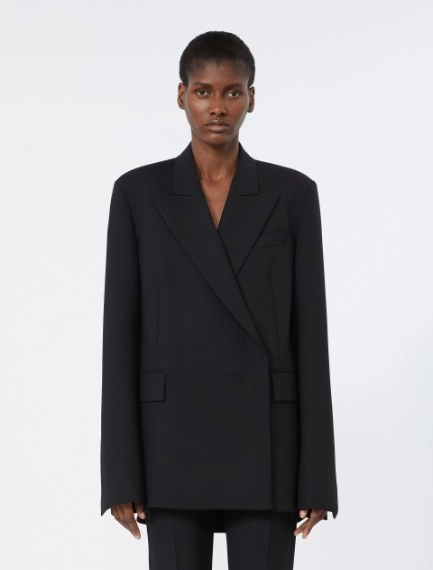 Technical wool tailored blazer - BLACK - Sportmax - 2