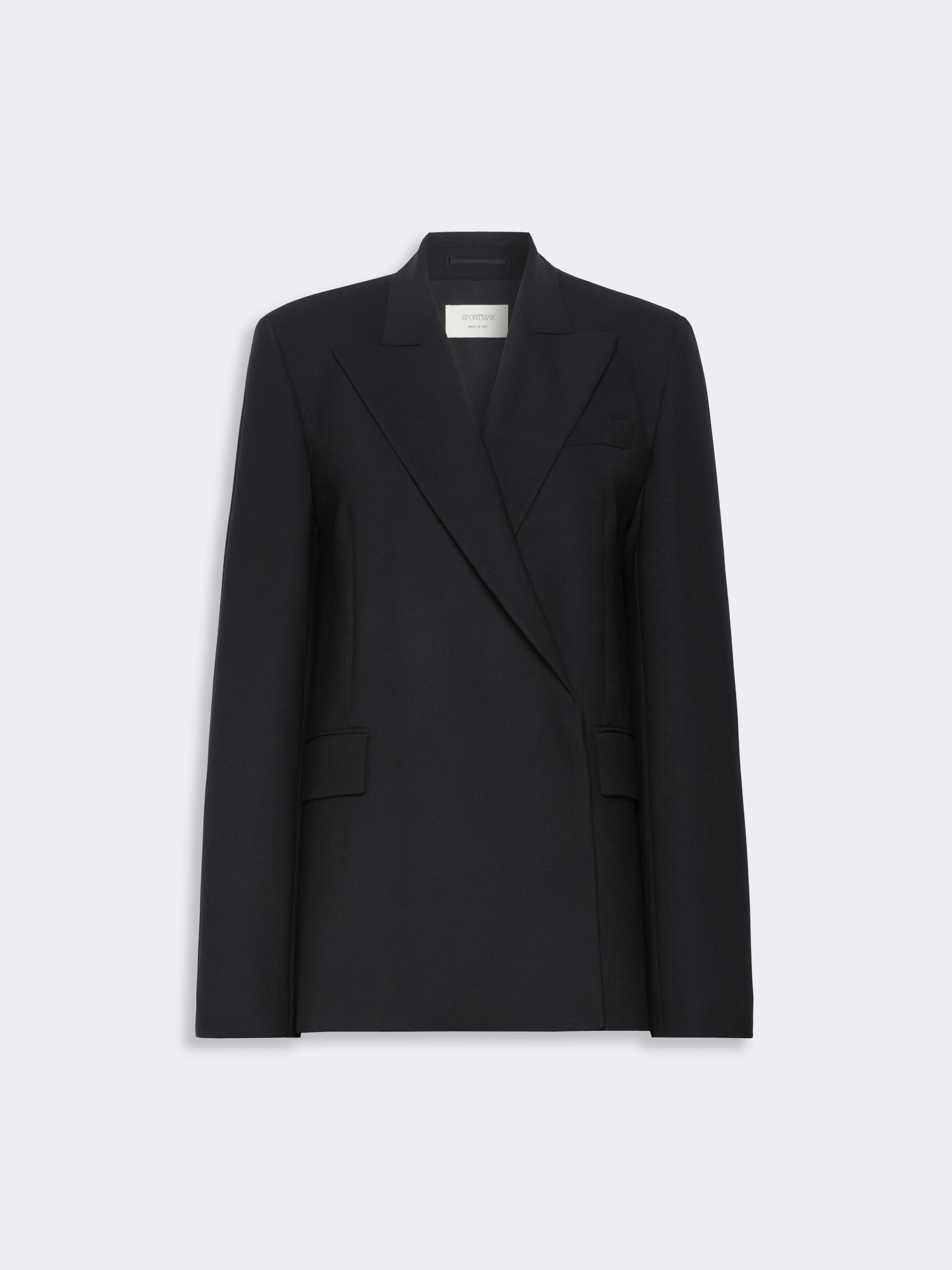 Technical wool tailored blazer - BLACK - Sportmax - 6