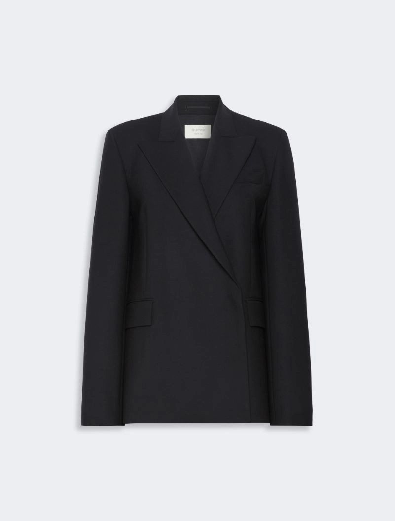 Technical wool tailored blazer - BLACK - Sportmax - 6