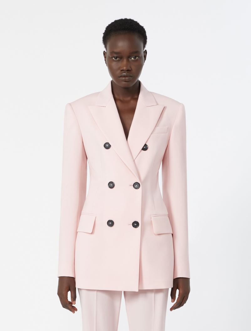 Double-breasted natural stretch wool blazer - ANTIQUE ROSE - Sportmax - 2