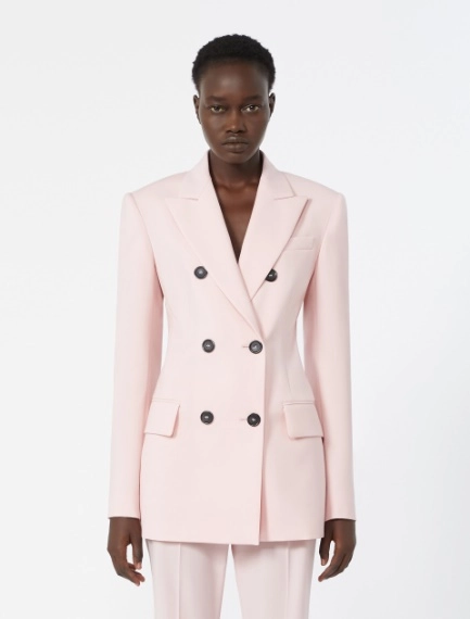 Double-breasted natural stretch wool blazer - ANTIQUE ROSE - Sportmax - 2