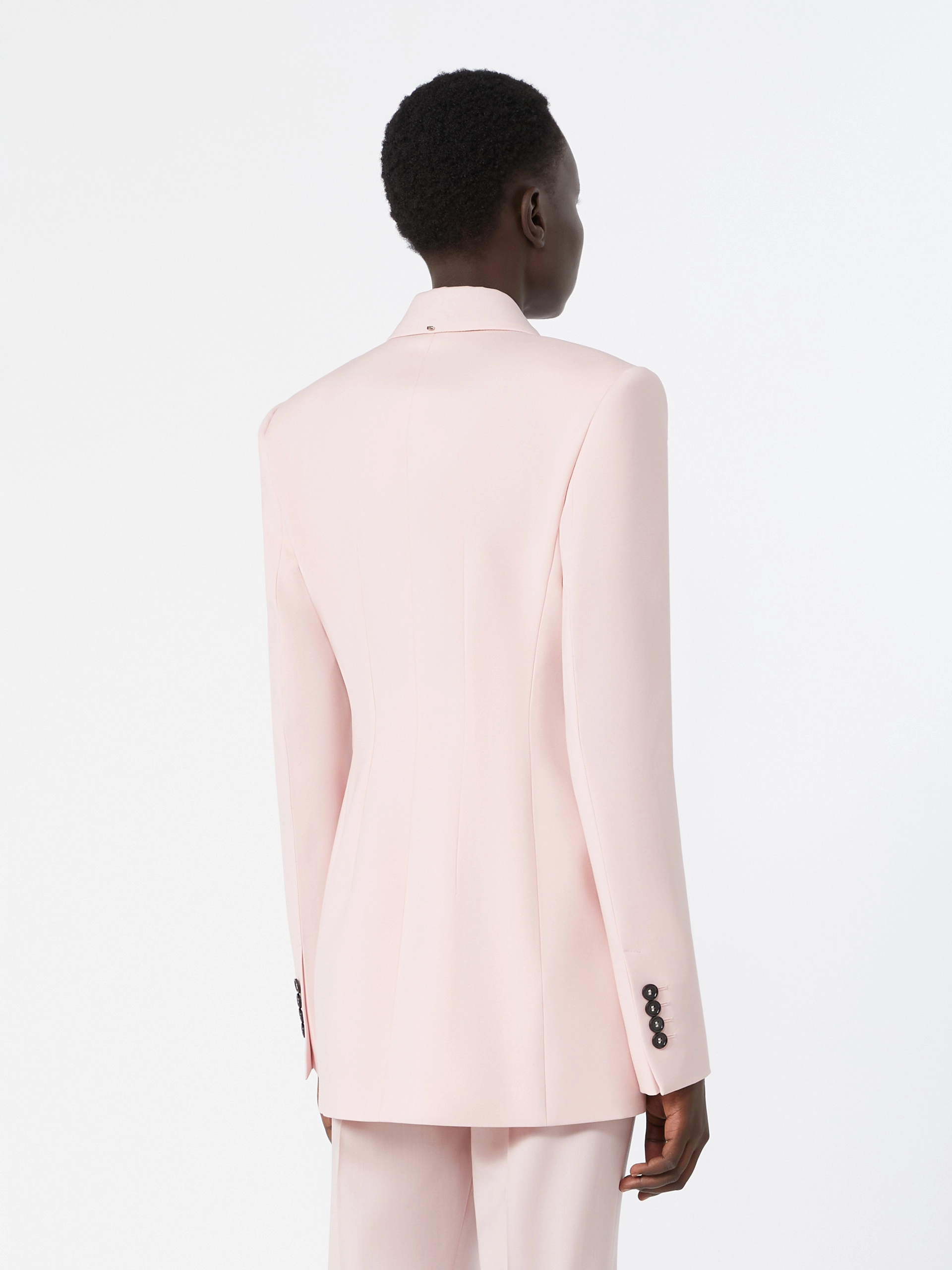 Double-breasted natural stretch wool blazer - ANTIQUE ROSE - Sportmax - 3